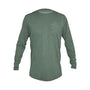 Front view of the Men's Low Pro Tech Long Sleeve Dark Olive Heathered