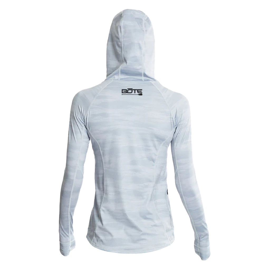 Back view the Women's Flight Tech Hoody Ice Camo