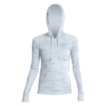 Front view of the Women's Flight Tech Hoody Ice Camo
