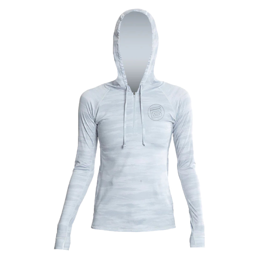 Front view of the Women's Flight Tech Hoody Ice Camo
