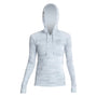 Front view of the Women's Flight Tech Hoody Ice Camo