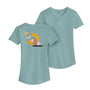 Front and back image of the Womens Fin Tee Shirt