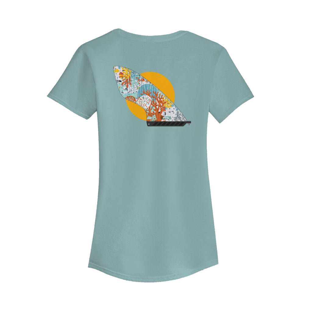Back view of the Womens Fin Tee Shirt