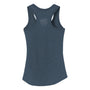 Back view the Womens BOTE Logo Navy Tank