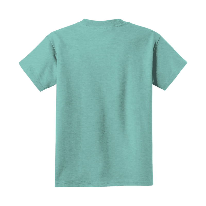 Back view the Youth Logo Tee Shirt Sea Foam