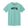 Front view of the Youth Logo Tee Shirt Sea Foam