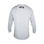 Back view the Youth Low Pro Tech Long Sleeve Alloy Heathered