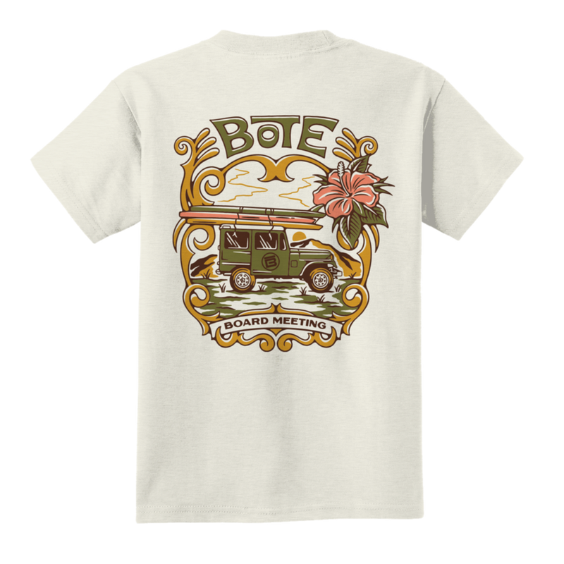 Rear view of the BOTE Board Meeting Tee shirt
