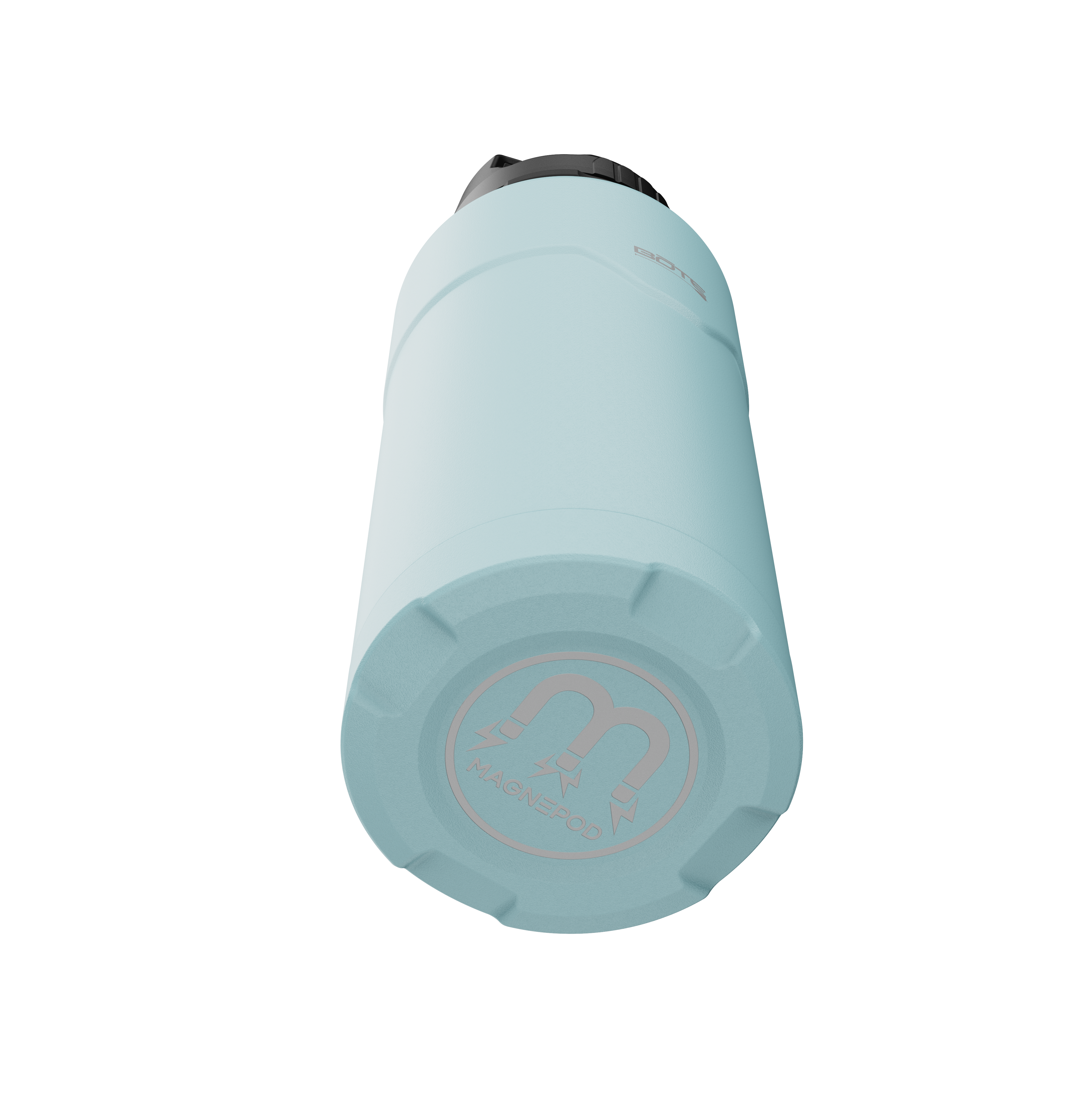 A bottom view of the MAGNEBottle 36oz with Cap Steel Blue, showing the base structure and any stability or anti-slip features.