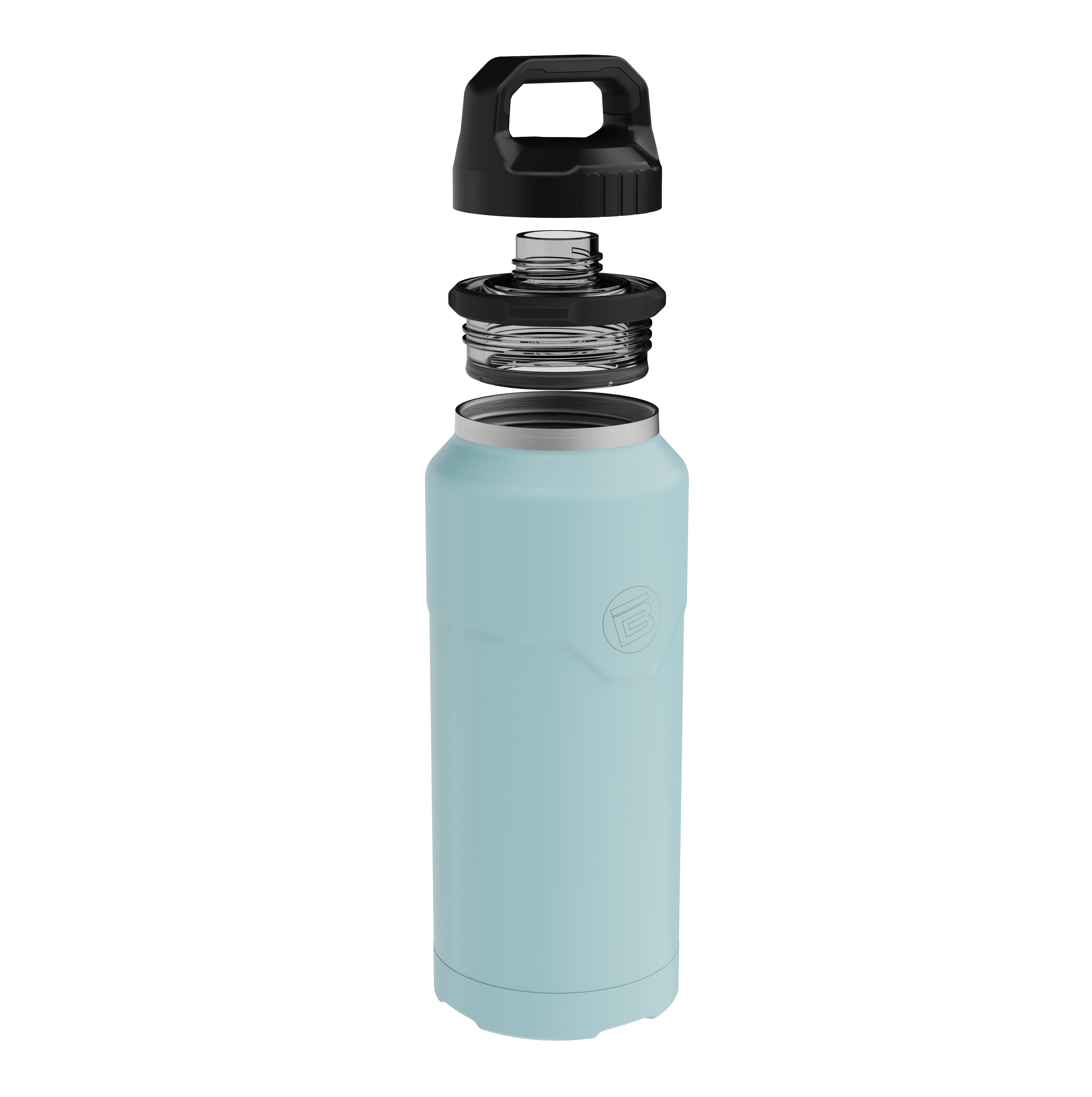 A detailed image of the MAGNEBottle 36oz with Cap Steel Blue, showing its design and key features.