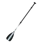Angled view of the SUP Configuration of the 4-Piece Hybrid Adjustable Fiberglass Paddle Black