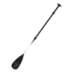 Angled view of the SUP configuration of the 4-Piece Kids Hybrid Fiberglass SUP Paddle Black
