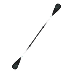 Angled view of the Kayak configuration of the 4-Piece Kids Hybrid Fiberglass SUP Paddle Black
