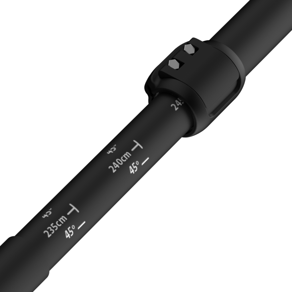 Close up of kayak size adjustment mechanism
