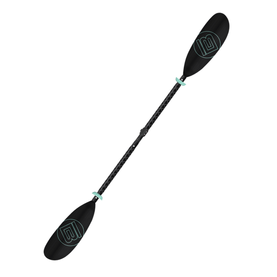 5-Piece Kids Adjustable Fiberglass Kayak Paddle Black