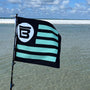 Bote nation flag waving on beach