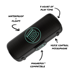 Angled view of the speaker calling out features