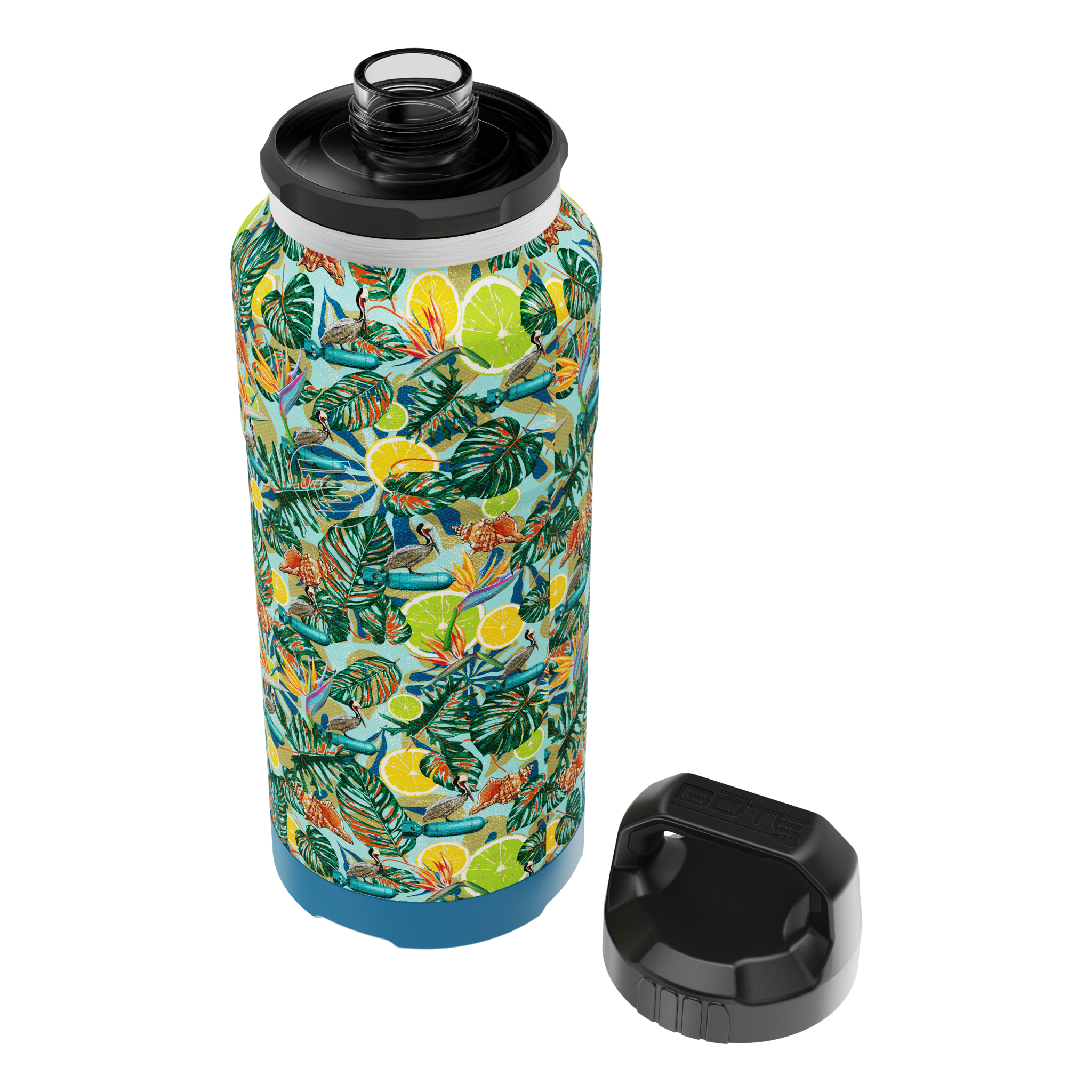 A detailed image of the MAGNEBottle 36oz with Cap Native Bombardier, showing its design and key features.