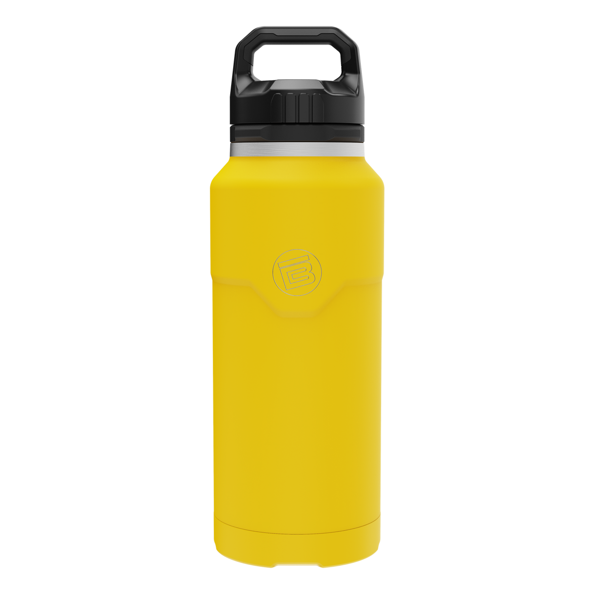 Side view of the MAGNEBottle 36oz with Cap Yellow
