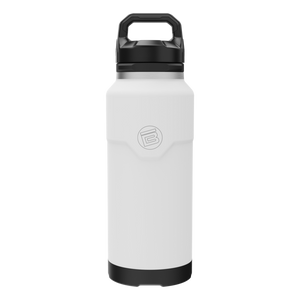 A detailed image of the MAGNEBottle 36oz with Cap White, showing its design and key features.