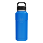 Side view of the MAGNEBottle 36oz with Cap Harbor Blue