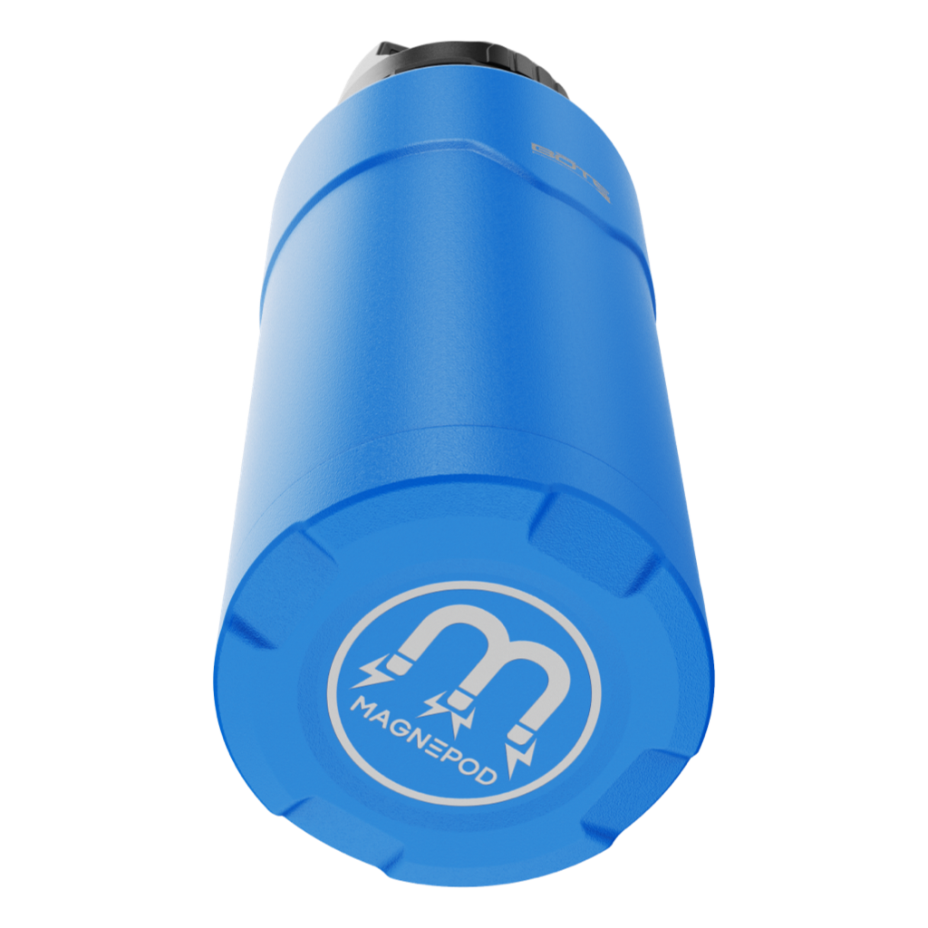 Bottom view of the MAGNEBottle 36oz with Cap Harbor Blue