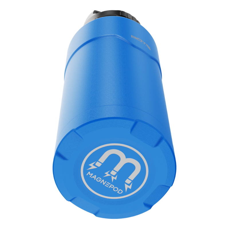Bottom view of the MAGNEBottle 36oz with Cap Harbor Blue