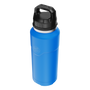 Side view of the MAGNEBottle 36oz with Cap Harbor Blue with cap