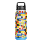 Side view of the MAGNEBottle 36oz with Cap Fischer Topwater