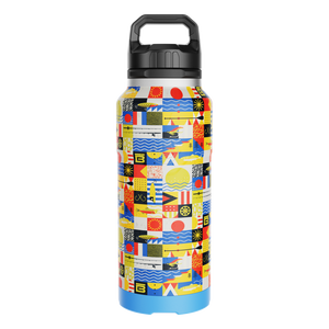 Side view of the MAGNEBottle 36oz with Cap Fischer Topwater