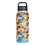 Side view of the MAGNEBottle 36oz with Cap Fischer Topwater