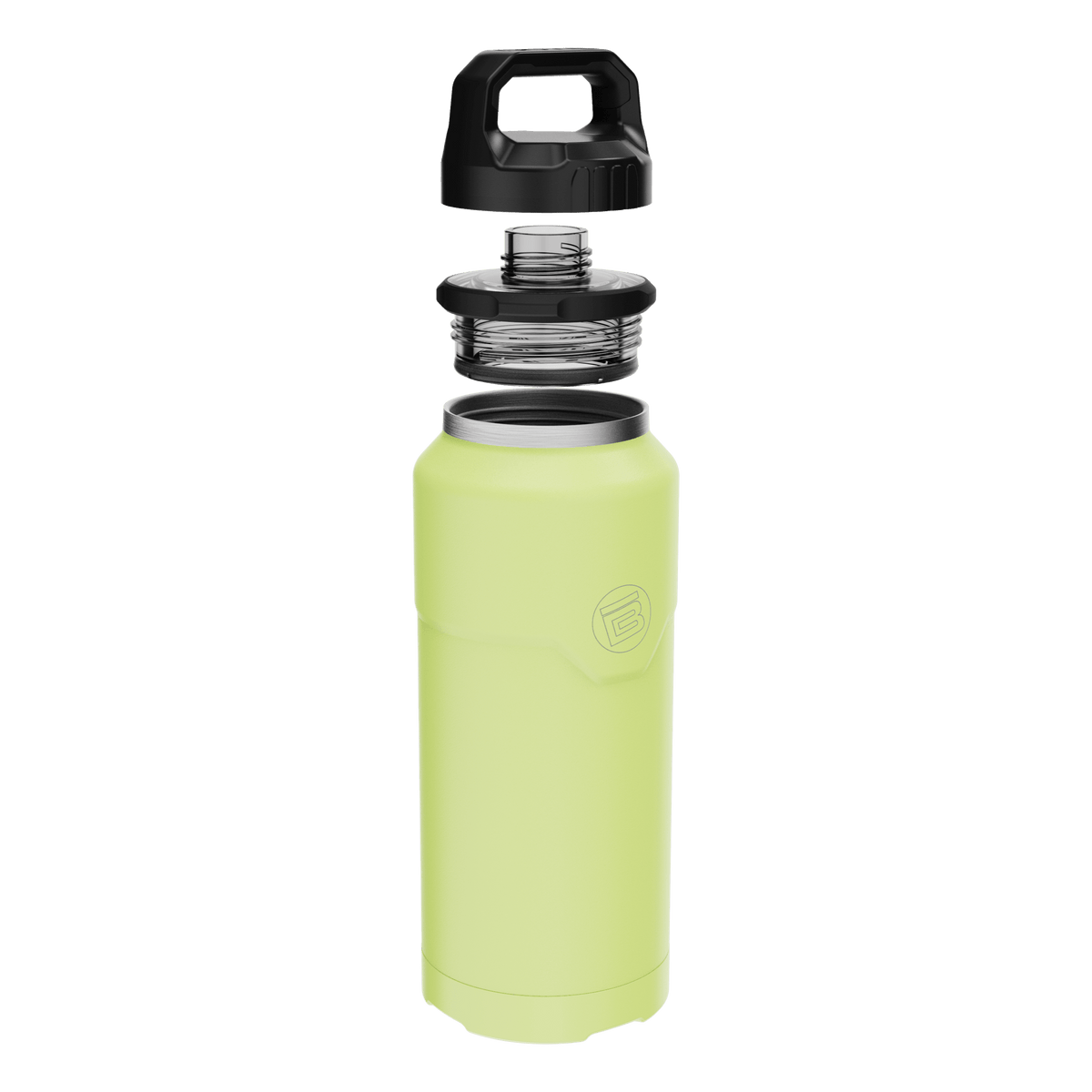 A detailed image of the MAGNEBottle 36oz with Cap Lime, showing its design and key features.