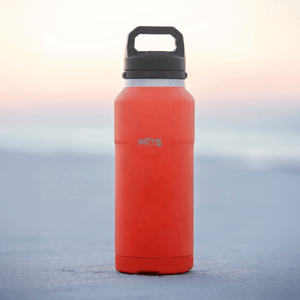 A detailed image of the MAGNEBottle 36oz with Cap Sunrise, showing its design and key features.