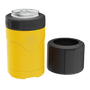 A detailed image of the MAGNEChill Can Cooler Switch Yellow, showing its design and key features.