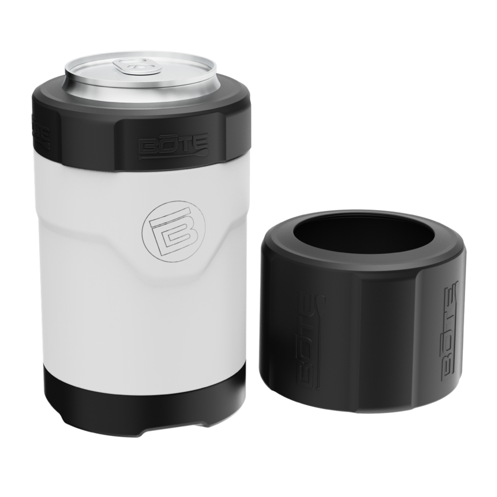 A detailed image of the MAGNEChill Can Cooler Switch White, showing its design and key features.