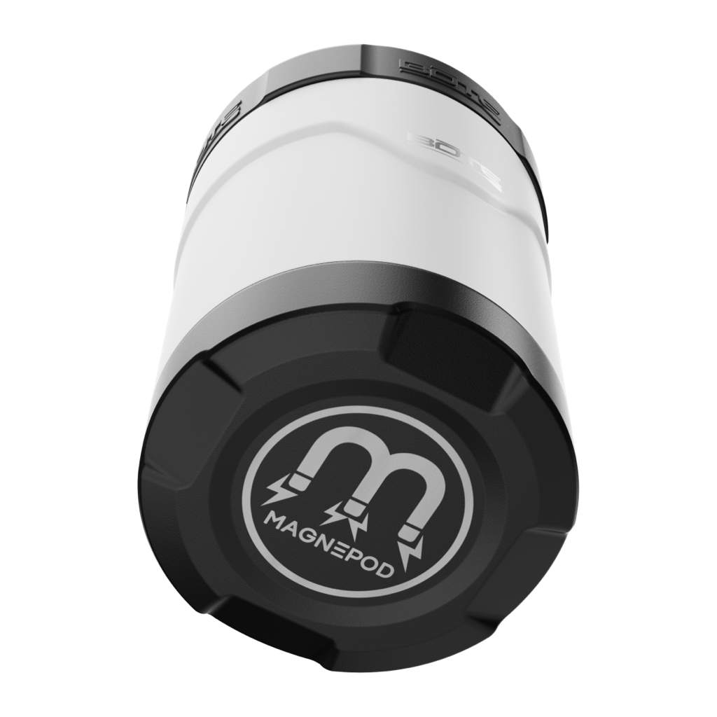 A detailed image of the MAGNEChill Can Cooler Switch White, showing its design and key features.