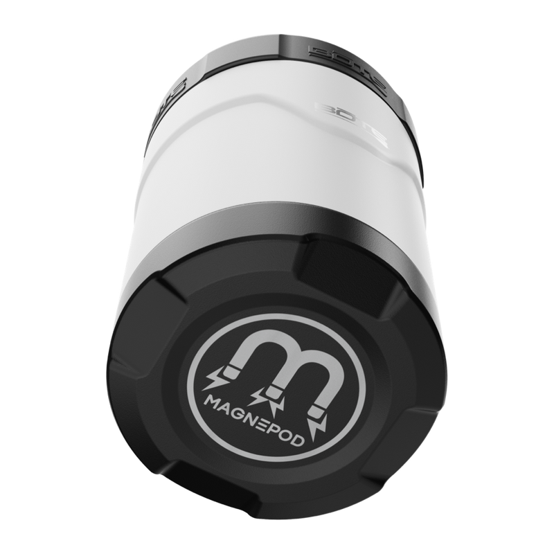 A detailed image of the MAGNEChill Can Cooler Switch White, showing its design and key features.