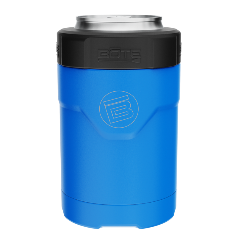 Side view of the MAGNEChill Can Cooler Switch Harbor Blue