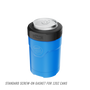 Callout of the standard screw-on gasket for MAGNEChill Can Cooler Switch Harbor Blue