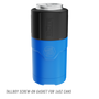 Callout for tallboy screw-on gasket on MAGNEChill Can Cooler Switch Harbor Blue