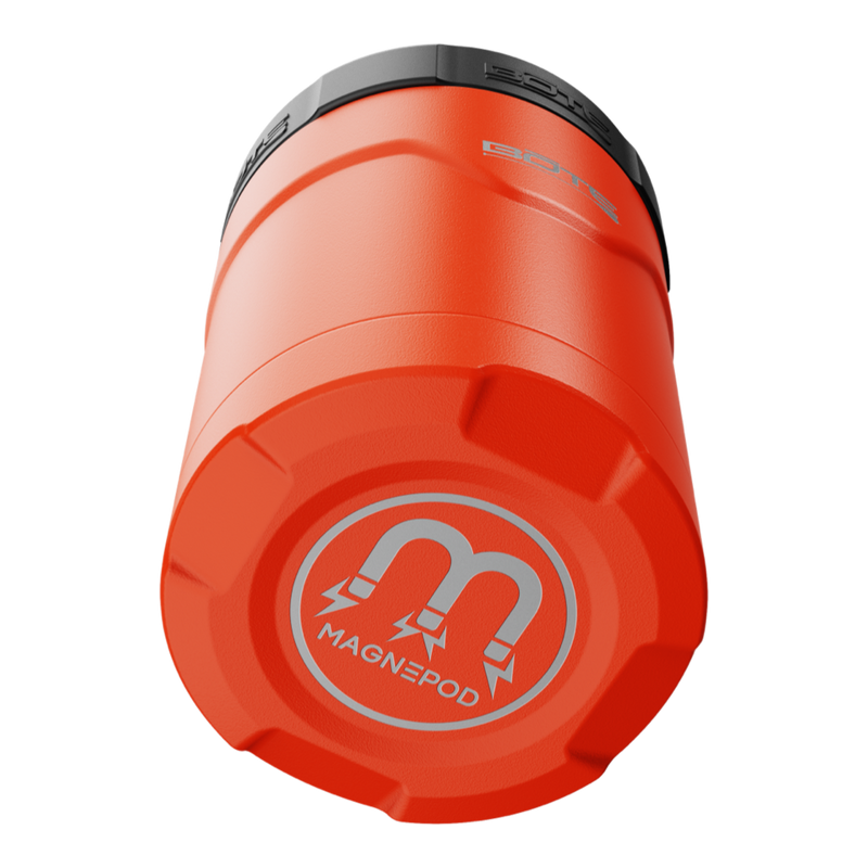 A detailed image of the MAGNEChill Can Cooler Switch Sunrise, showing its design and key features.