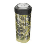 A detailed image of the MAGNEChill Can Cooler Slim Verge Camo, showing its design and key features.