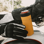 A detailed image of the MAGNEChill Can Cooler Slim Yellow, showing its design and key features.