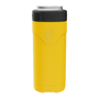 A detailed image of the MAGNEChill Can Cooler Slim Yellow, showing its design and key features.