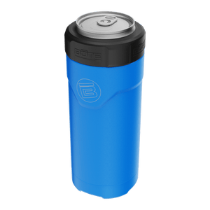 Front angled view of the MAGNEChill Can Cooler Slim Harbor Blue