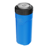 Front angled view of the MAGNEChill Can Cooler Slim Harbor Blue