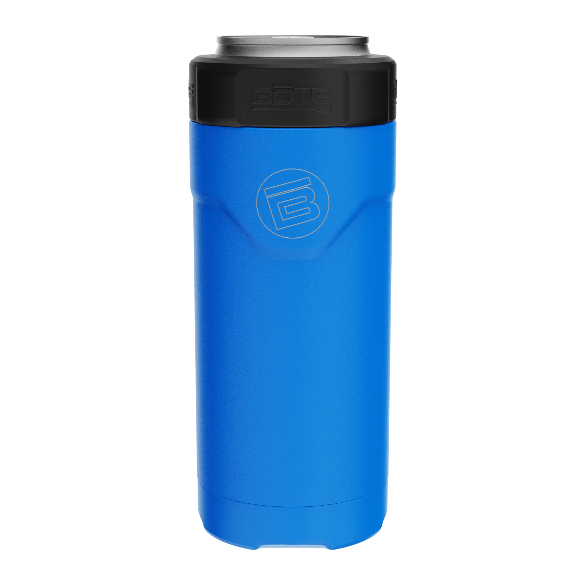 Side view of the MAGNEChill Can Cooler Slim Harbor Blue