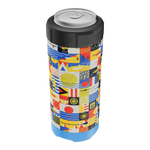 Front angled view of the MAGNEChill Can Cooler Slim Fischer Topwater