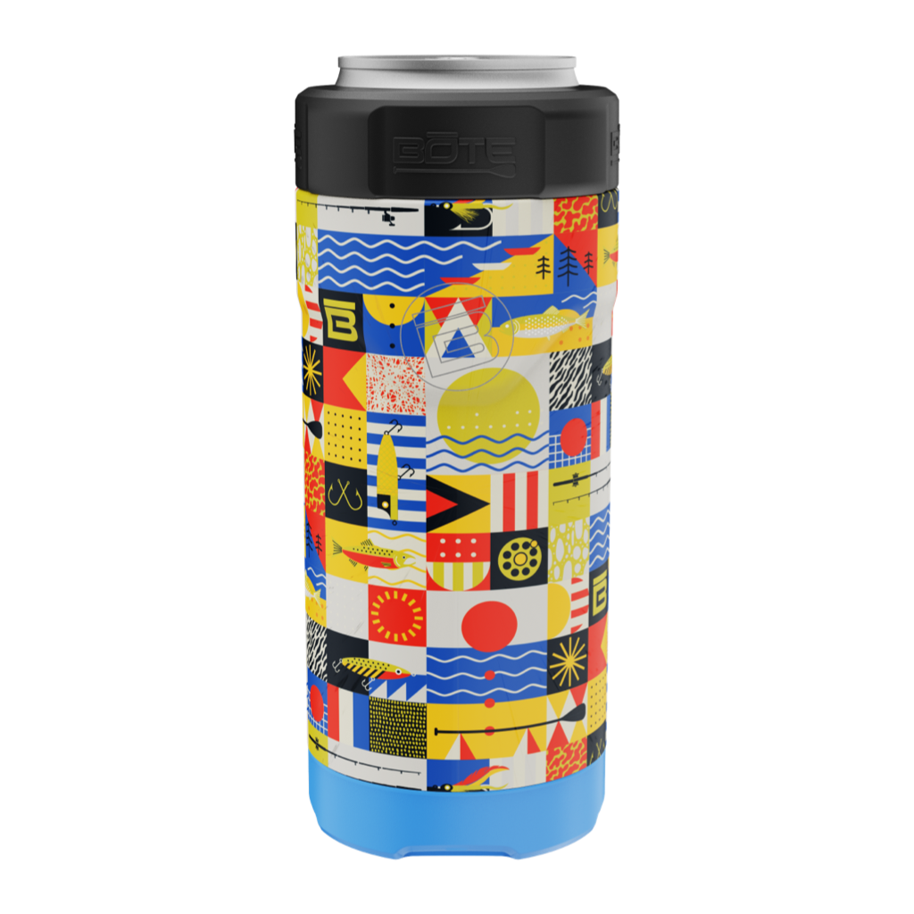Side view of the MAGNEChill Can Cooler Slim Fischer Topwater