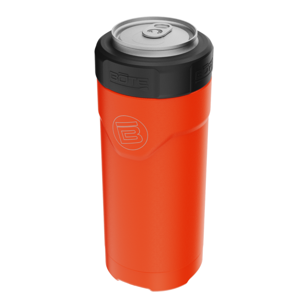 A detailed image of the MAGNEChill Can Cooler Slim Sunrise, showing its design and key features.